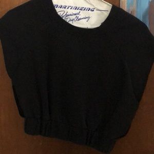 Silence + noise cropped hoodie
